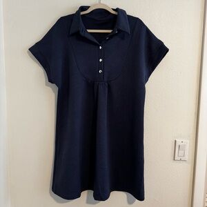 SHEIN Blue Polo Collar Button Down Size XL - Never Worn